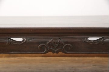 和製アンティーク　高級指物　総シタン　どっしりとした佇まいが風格を感じさせる座卓(ローテーブル、センターテーブル)(R-056299)