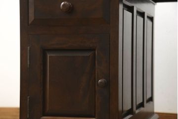 ビンテージ　松本民芸家具　特注品!組み立て式のクラシカルな両袖机(デスク、ニーホールデスク、ヴィンテージ、在宅用、在宅ワーク)(R-056302)