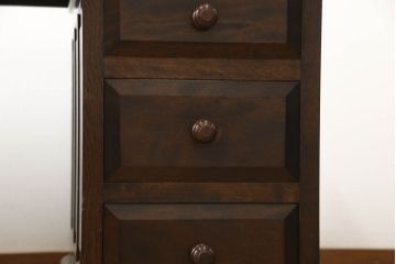 ビンテージ　松本民芸家具　特注品!組み立て式のクラシカルな両袖机(デスク、ニーホールデスク、ヴィンテージ、在宅用、在宅ワーク)(R-056302)