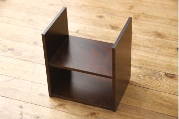 中古　美品　希少な絶版品!　北海道民芸家具　たっぷり収納で使い勝手の良いビューロー食器棚(キャビネット、戸棚、収納棚)(R-056303)