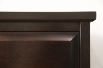 中古　美品　北海道民芸家具　天板リメイク付き　シックなサイドボード(収納棚、戸棚、リビングボード)(R-056330)