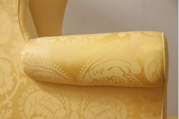 中古　美品　DREXEL HERITAGE(ドレクセルヘリテイジ)　希少モデル!彫刻入り1人掛けソファ(一人掛けソファ、アームソファ)(R-056331)