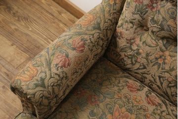 中古　美品　DREXEL HERITAGE(ドレクセルヘリテイジ)　クラシカルな雰囲気を醸し出す1人掛けソファ(一人掛けソファ、アームチェア)(R-056339)