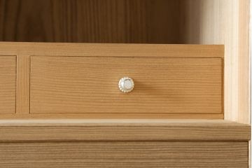 中古　美品　伝統工芸品　大阪泉州　桑材のアクセントがモダンな雰囲気を醸し出す総桐箪笥(胴丸)(総桐たんす、引き出し、チェスト、衣装箪笥、和タンス)(定価約250万円)(R-056341)