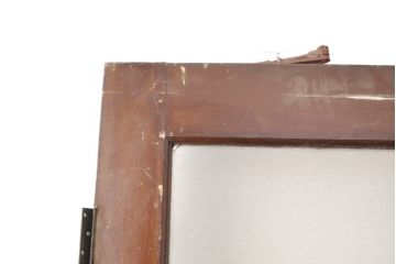 大正ロマン　総欅材製　クラシカルなモールディング入り!背の高いアンティークドア1対(扉、玄関ドア、両開き戸、建具)(R-056348)
