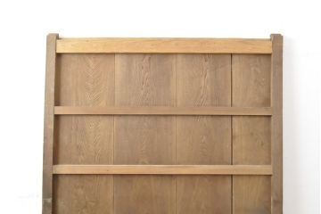 栗・杉材製　明治大正　レトロな温かみ漂うアンティーク蔵戸1枚(玄関扉、引き戸、建具)(R-056352)