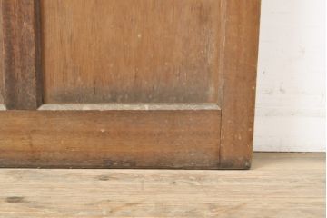 アンティーク建具　昭和中期　ガラス窓入りのシンプル・レトロなドア1枚(扉)(R-056355)