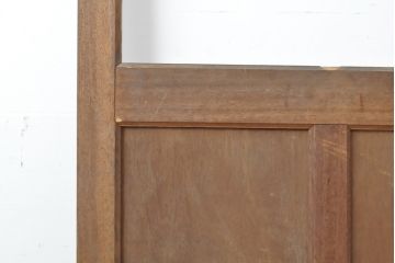 アンティーク建具　昭和中期　ガラス窓入りのシンプル・レトロなドア1枚(扉)(R-056355)