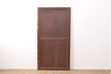 アンティーク建具　明治　長い歴史を感じる古い帯戸1枚(板戸、引き戸)(R-056358)