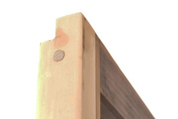 アンティーク建具　レトロな格子模様がおしゃれなガラス戸2枚セット(引き戸)(R-056359)