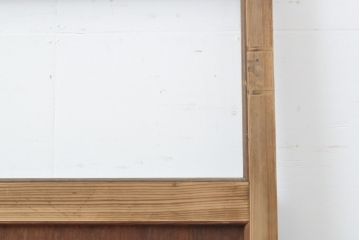 アンティーク建具　レトロな部屋づくりにぴったり!古い木製のガラス戸2枚セット(引き戸)(R-056362)