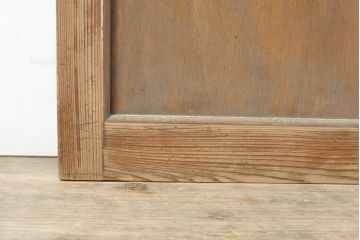 アンティーク建具　レトロな部屋づくりにぴったり!古い木製のガラス戸2枚セット(引き戸)(R-056363)