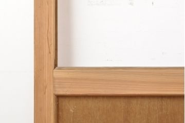 アンティーク建具　レトロな部屋づくりにぴったり!古い木製のガラス戸2枚セット(引き戸)(R-056363)