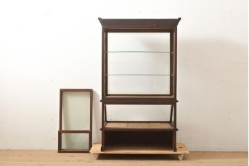 和製アンティーク　おしゃれな大正ロマンデザイン!タバコ屋のガラスケース(ガラスケース、陳列棚、ディスプレイラック)(R-056383)