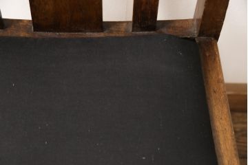 イギリスアンティーク　オーク材製　上品なろくろ脚がおしゃれなダイニングチェア(椅子、イス)(R-056401)