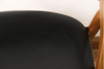 和製ビンテージ　辻木工　チーク材　モダンなデザインのチェア(椅子、イス、ダイニングチェア、ヴィンテージ)(R-056403)