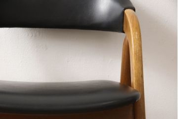 和製ビンテージ　辻木工　チーク材　モダンなデザインのチェア(椅子、イス、ダイニングチェア、ヴィンテージ)(R-056403)
