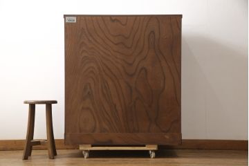 中古　美品　岩谷堂箪笥　力強い木目と凝った金具が美しい収納箪笥(引き出し、チェスト、和たんす、衣装箪笥)(R-056406)