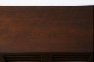 中古　美品　松本民芸家具　A型　4枚引き戸の和モダンなサイドボード(リビングボード)(R-056407)