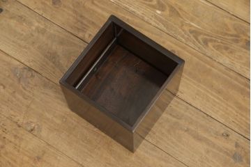 中古　美品　伝統工芸品　大阪唐木指物　総シタン(紫檀)　ちょっとした隙間収納にも便利な飾り棚(定価約60万円)(引き出し、収納棚)(R-056414)