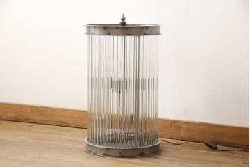 中古　美品　アスプルンド(ASPULUND)取り扱い　イギリス製　HALO(ハロ)　インダストリアルな高級フロアスタンド(テーブルスタンド、照明、フロアライト)(R-056425)