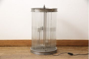 中古　美品　アスプルンド(ASPULUND)取り扱い　イギリス製　HALO(ハロ)　インダストリアルな高級フロアスタンド(テーブルスタンド、照明、フロアライト)(R-056425)