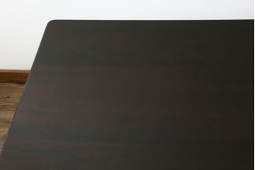中古　松本民芸家具　クラシカルな脚がおしゃれなT型食卓(ダイニングテーブル、4人掛け、6人掛け)(R-056427)