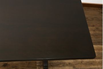 中古　松本民芸家具　クラシカルな脚がおしゃれなT型食卓(ダイニングテーブル、4人掛け、6人掛け)(R-056427)