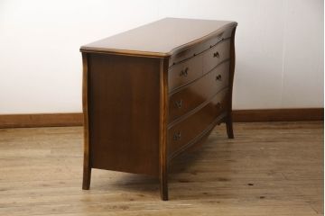 中古　美品　松永工房 Continue(カンティーニュ) アンティークカラーのリビングチェスト(サイドボード、サイドチェスト、引き出し、リビングボード)(R-056431)