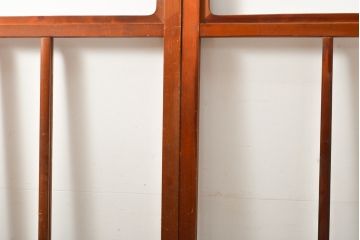 アンティーク建具　昭和初期　レトロスタイル　ノスタルジックなガラス戸3枚セット(引き戸)(R-056454)