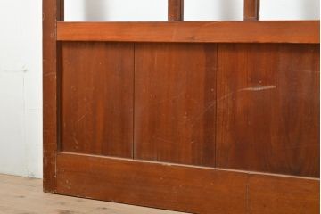 アンティーク建具　昭和初期　レトロスタイル　ノスタルジックなガラス戸3枚セット(引き戸)(R-056454)