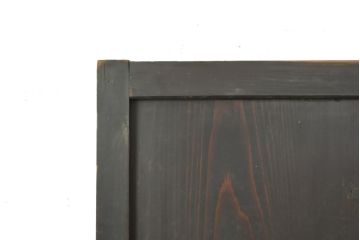 アンティーク建具　明治　シックな和の風情漂う帯戸1枚(引き戸、板戸)(R-056459)