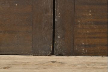 アンティーク建具　迫力のある佇まい!洋館の両開きドア1対(扉、ドア2枚セット)(R-056466)