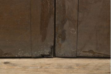 アンティーク建具　迫力のある佇まい!洋館の両開きドア1対(扉、ドア2枚セット)(R-056466)