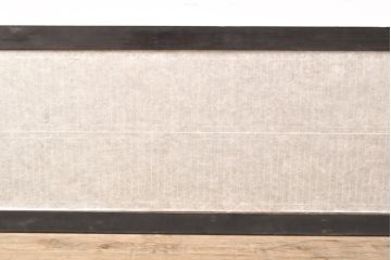アンティーク建具　整然と並んだ格子が美しい筬欄間1枚(オサランマ、明り取り)(R-056473)