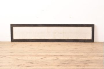 アンティーク建具　整然と並んだ格子が美しい筬欄間1枚(オサランマ、明り取り)(R-056474)