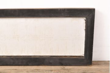 アンティーク建具　整然と並んだ格子が美しい筬欄間1枚(オサランマ、明り取り)(R-056474)
