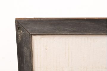 アンティーク建具　整然と並んだ格子が美しい筬欄間1枚(オサランマ、明り取り)(R-056474)