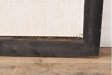 アンティーク建具　整然と並んだ格子が美しい筬欄間1枚(オサランマ、明り取り)(R-056474)