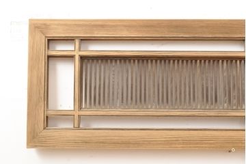 アンティーク建具　凛とした和の雰囲気漂う欄間2枚セット(明かり取り、明り取り)(R-056477)