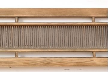 アンティーク建具　凛とした和の雰囲気漂う欄間2枚セット(明かり取り、明り取り)(R-056477)