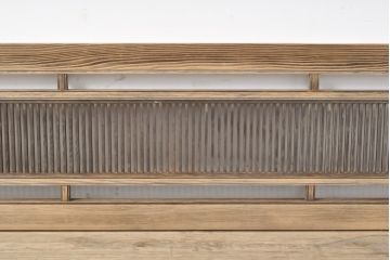 アンティーク建具　凛とした和の雰囲気漂う欄間2枚セット(明かり取り、明り取り)(R-056477)
