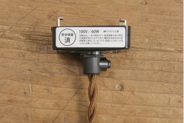フランスアンティーク　極上品!!　凝ったつくりが魅力的な真鍮製フレームの天井照明(吊り下げ照明、ペンダントライト、シェード)(R-056498)