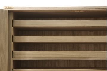 中古　洗練された佇まいが美しい加茂総桐箪笥(胴丸)(定価約160万円)(総桐たんす、引き出し、チェスト、着物箪笥、和タンス)(R-056531)