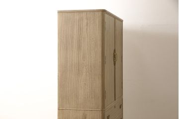 中古　洗練された佇まいが美しい加茂総桐箪笥(胴丸)(定価約160万円)(総桐たんす、引き出し、チェスト、着物箪笥、和タンス)(R-056531)