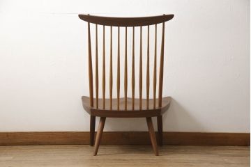ヴィンテージ　ジョージナカシマ　LOUNGE CHAIR　CN102　ウォールナット　モダンに洗練された佇まいのラウンジチェア(ジョージ・ナカシマ、イス、椅子、ビンテージ)(R-056538)