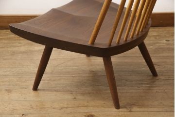 ヴィンテージ　ジョージナカシマ　LOUNGE CHAIR　CN102　ウォールナット　モダンに洗練された佇まいのラウンジチェア(ジョージ・ナカシマ、イス、椅子、ビンテージ)(R-056538)