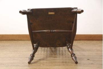 中古　美品　松本民芸家具　#44A型　洋風のクラシカルなデザインが美しいウィンザーチェア(アームチェア、椅子、イス、ウインザーチェア)(定価約18万円)(R-056542)