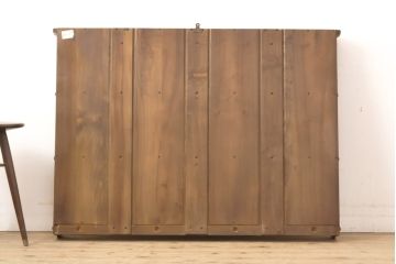 中古　美品　ERCOL(アーコール)　おしゃれなディスプレイが楽しめる壁掛け収納棚(飾り棚、ウォールラック、ウォールシェルフ)(R-056548)