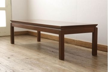 デンマークビンテージ　北欧家具　チーク材製　横長サイズのセンターテーブル(ローテーブル、ヴィンテージ)(R-056549)